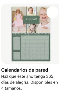 2 CALENDARIOS DE PARED 