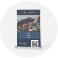 6 CARTELES DE SOBREMESA